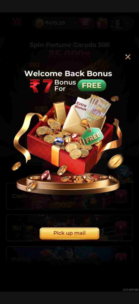 IX7 live sports gaming app screen
